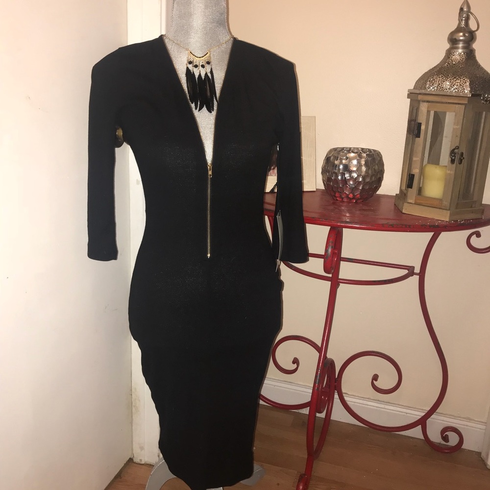 NWT Fashion Nova Black Bodycon Dress